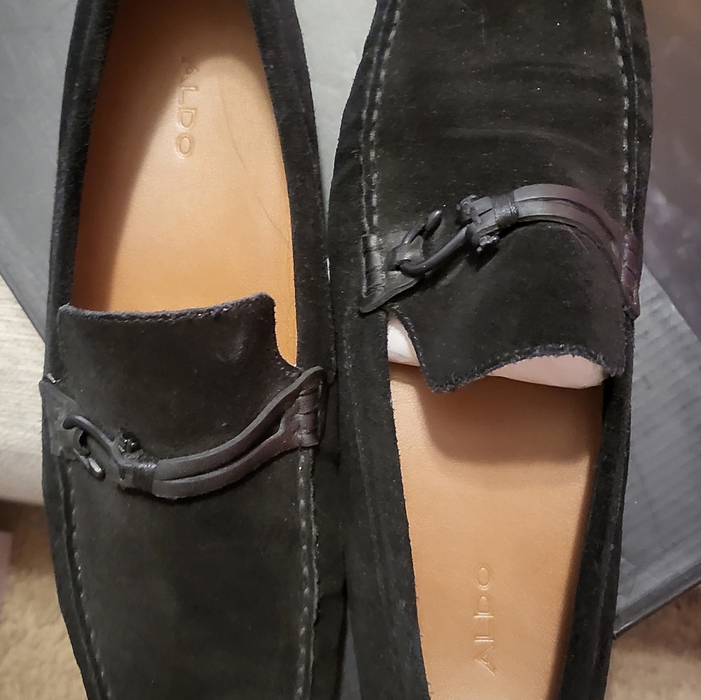 ALDO YADONE MENS LOAFER SIZE 10.5 BLACK